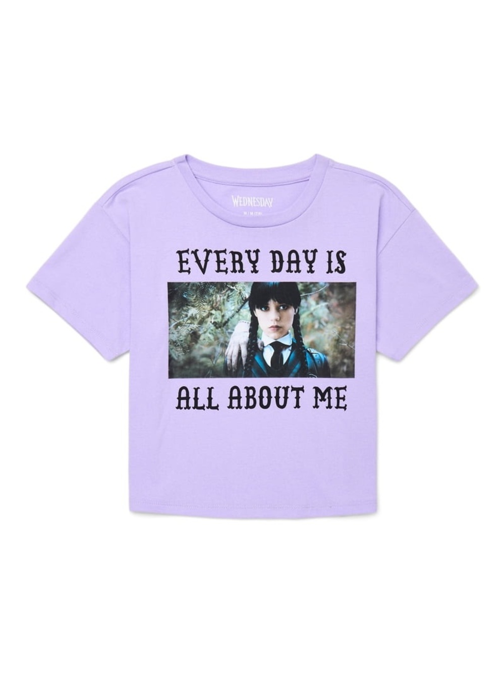Wednesday Addams Girls Halloween Short Sleeve Graphic T-Shirt